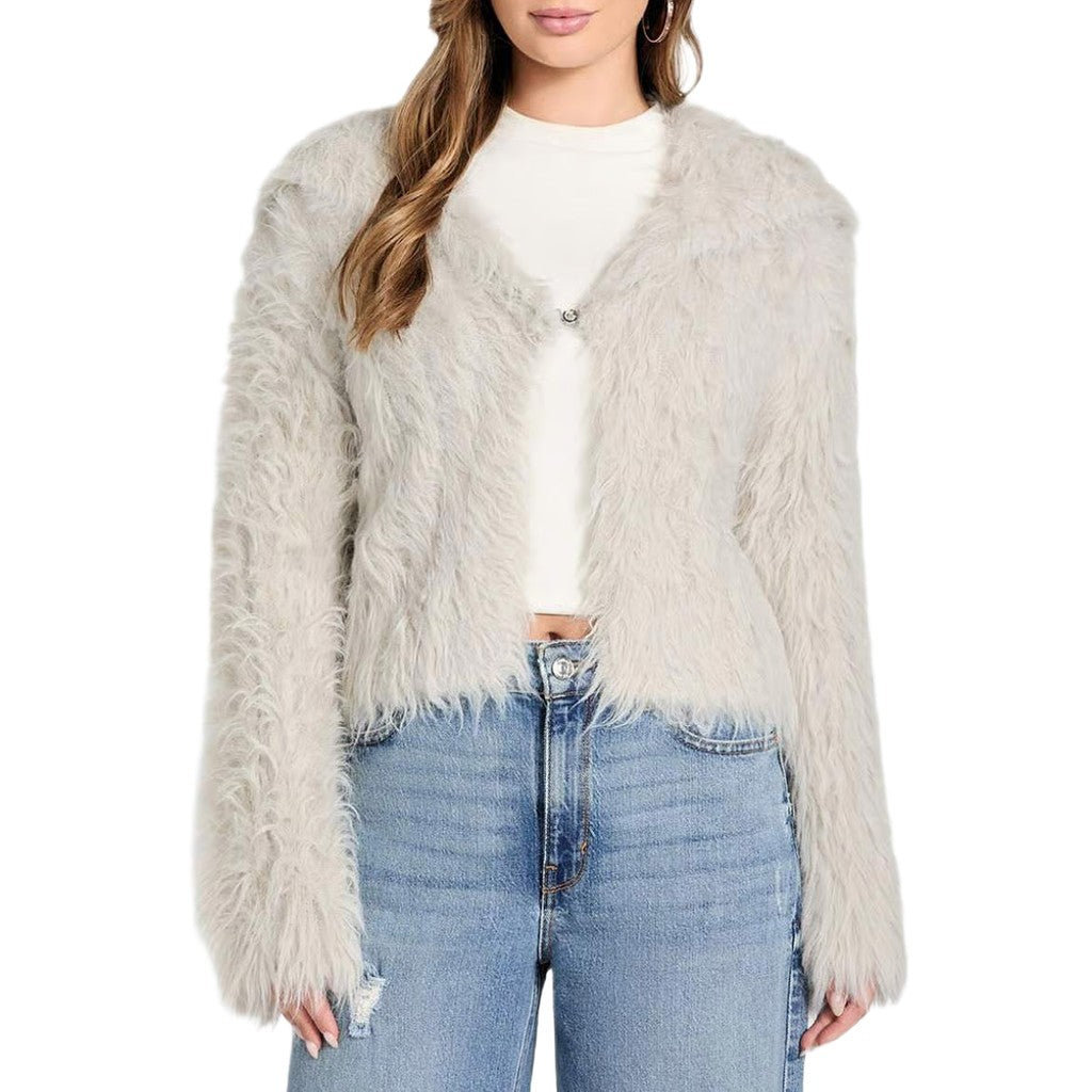 Guess Vest met lange mouwen en knoopsluiting – Lichtgrijs