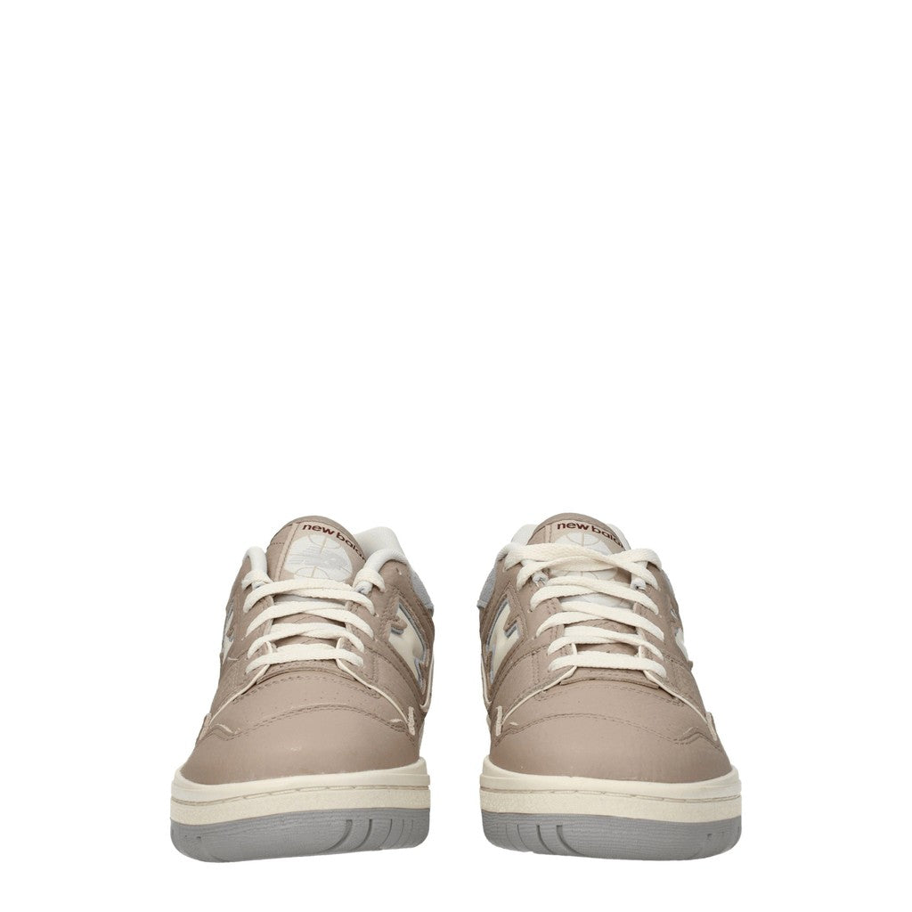 New Balance 550 Sneakers van leer en suède – Beige