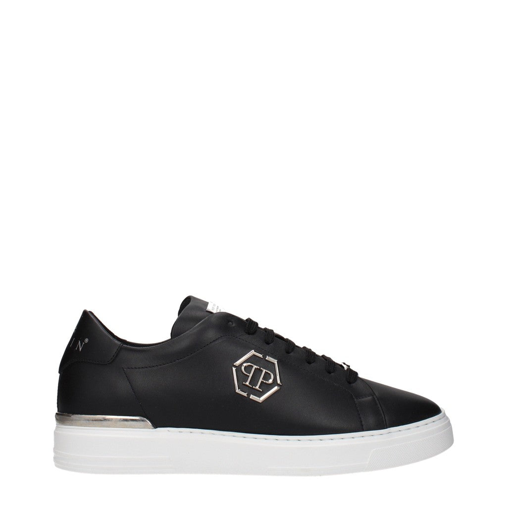 Philipp Plein Sneakers met vetersluiting – Zwart