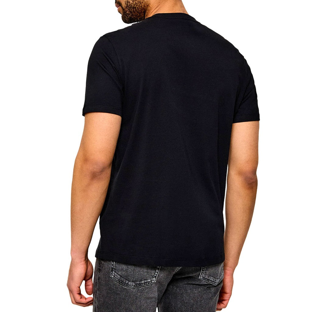 Calvin Klein Tweekleurig T-shirt met logo – Zwart