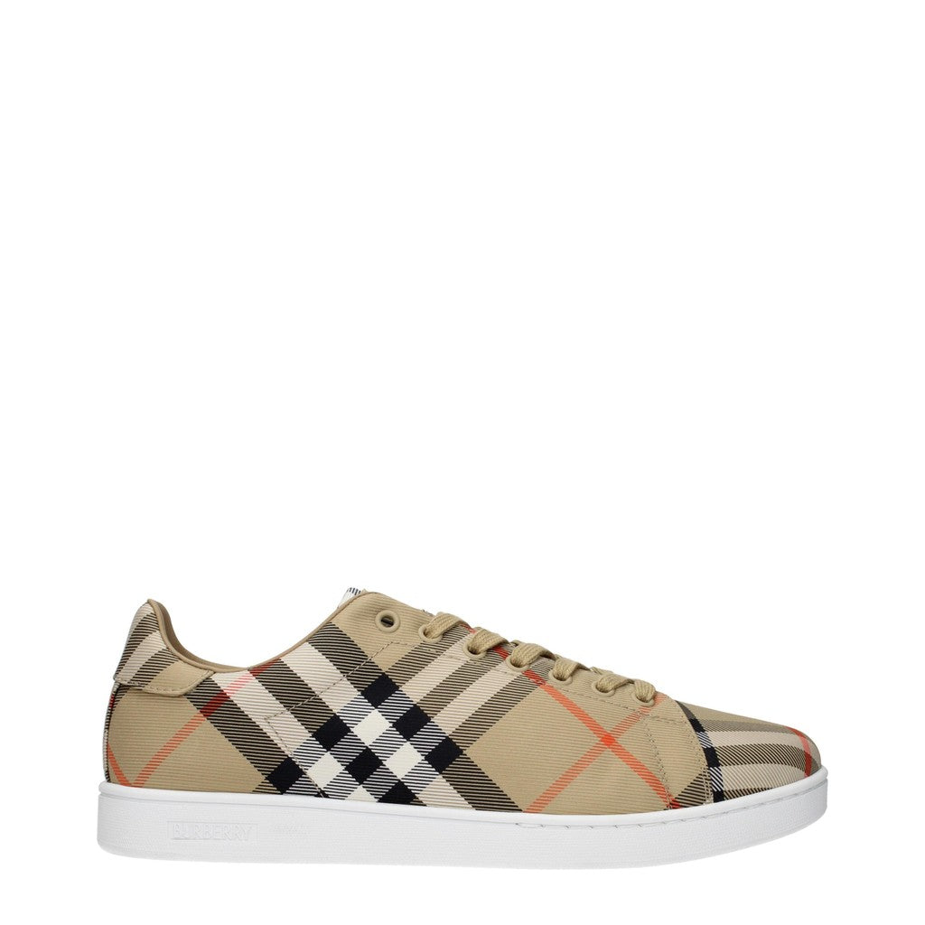 Burberry Sneakers met veters en rubberen zool – Beige