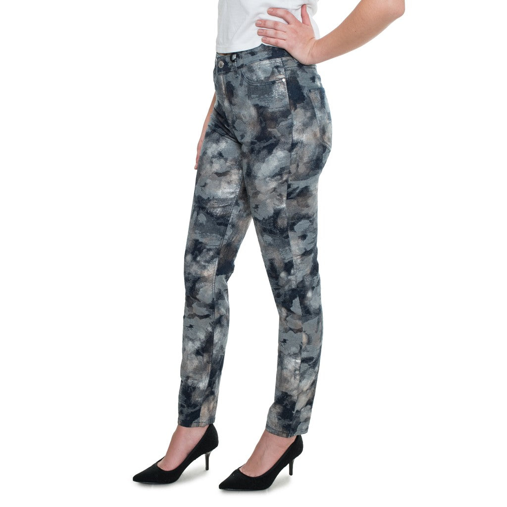 Guess Meerkleurige skinny broek met vijf zakken – Meerkleurig