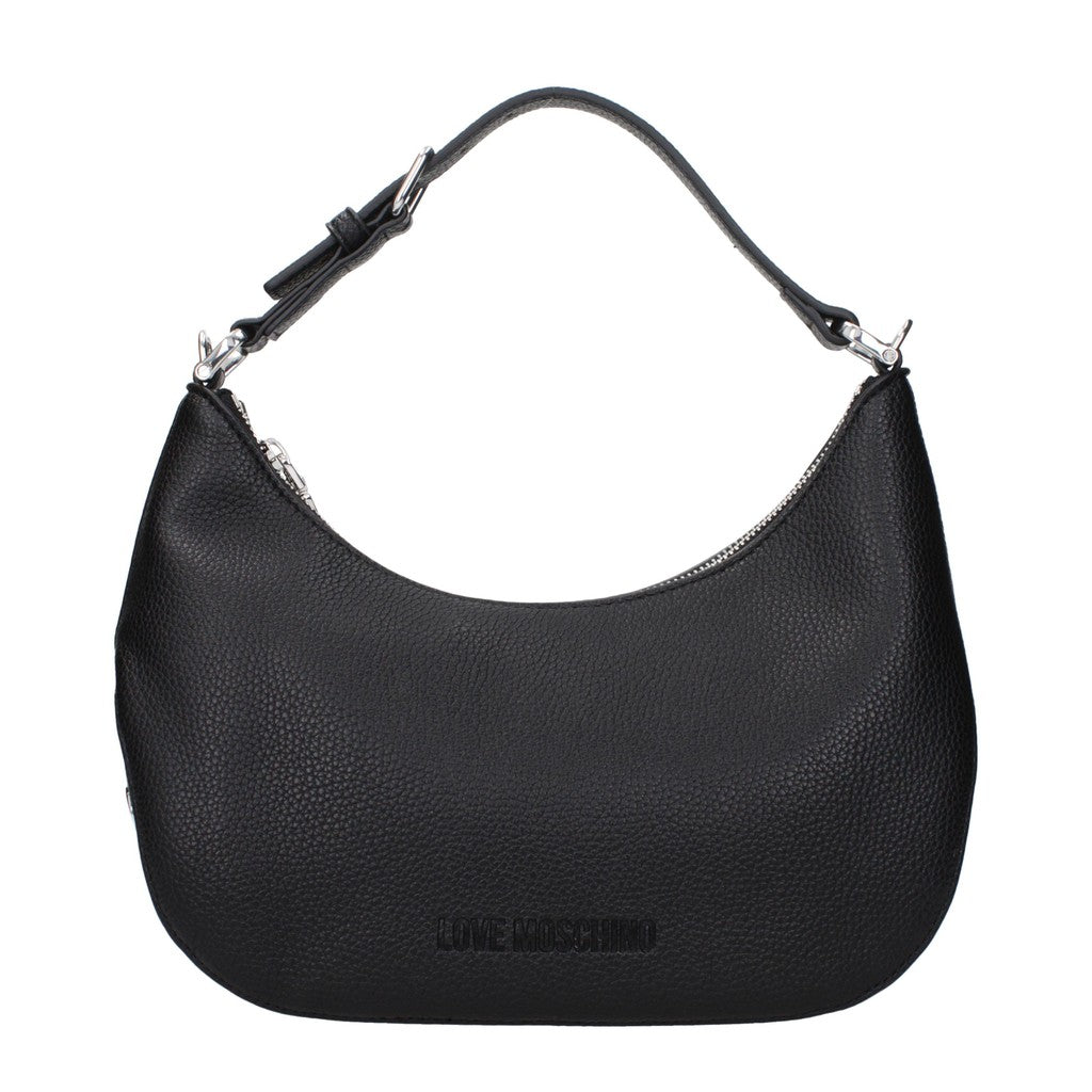 Love Moschino Schoudertas met zilverkleurige details – Zwart
