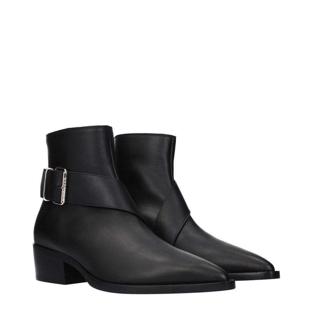 Alexander McQueen Boots met puntige neus en ritssluiting – Zwart