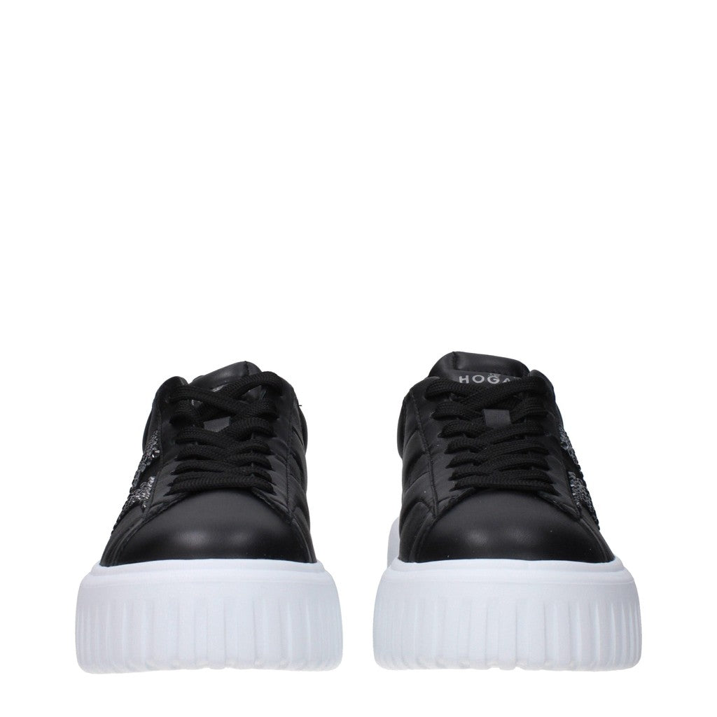 Hogan H-Stripes Sneakers met plateauzool en veters – Zwart