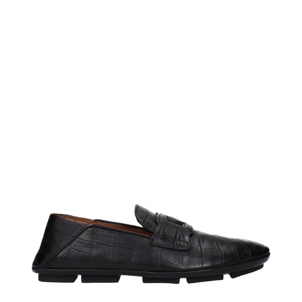 Dolce & Gabbana Loafers met rubberen zool – Zwart