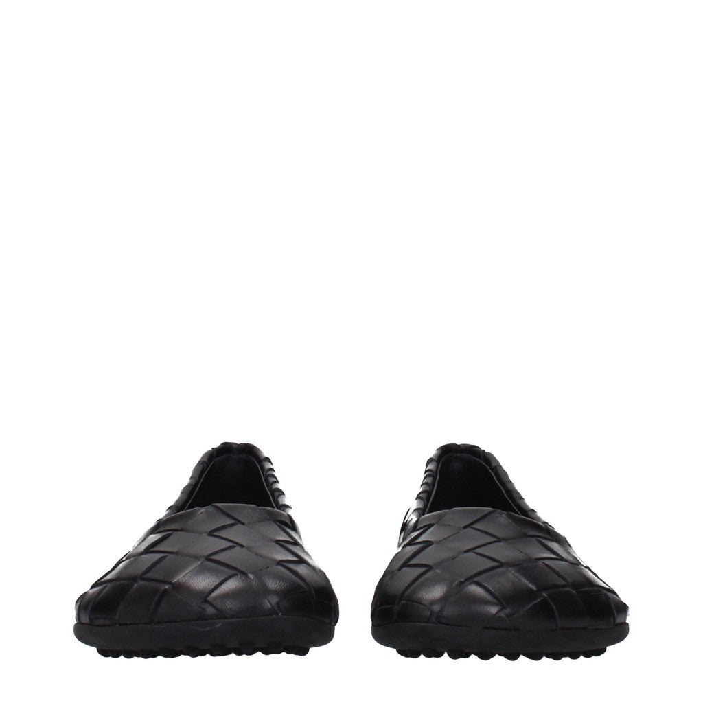 Bottega Veneta Ballerina's met ronde neus en rubberen zool – Zwart