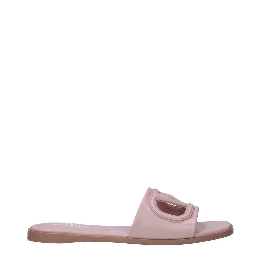 Valentino Garavani Sandalen met open neus en leren zool – Roze