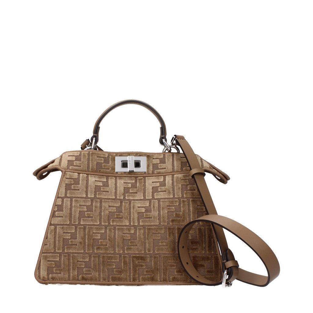 Fendi Peekaboo ISeeU Handtas Small – Bruin
