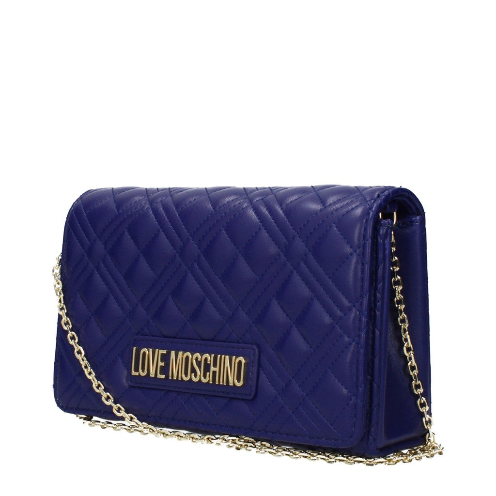 Love Moschino Crossbodytas met goudkleurige details – Donkerblauw