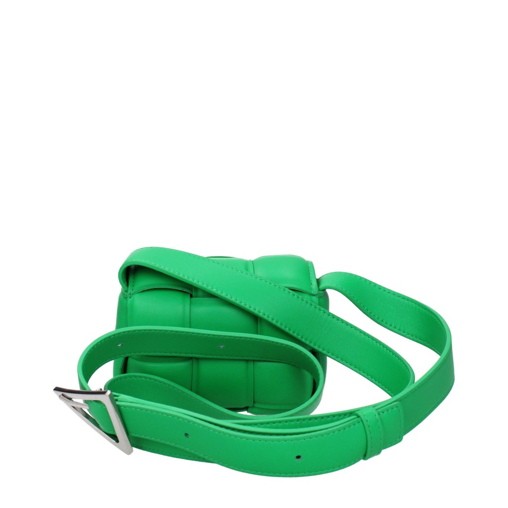 Bottega Veneta Mini crossbodytas van leer – Groen