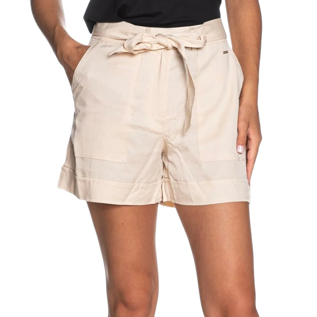Guess Short met zak en sluiting met rits en knoop – Crème