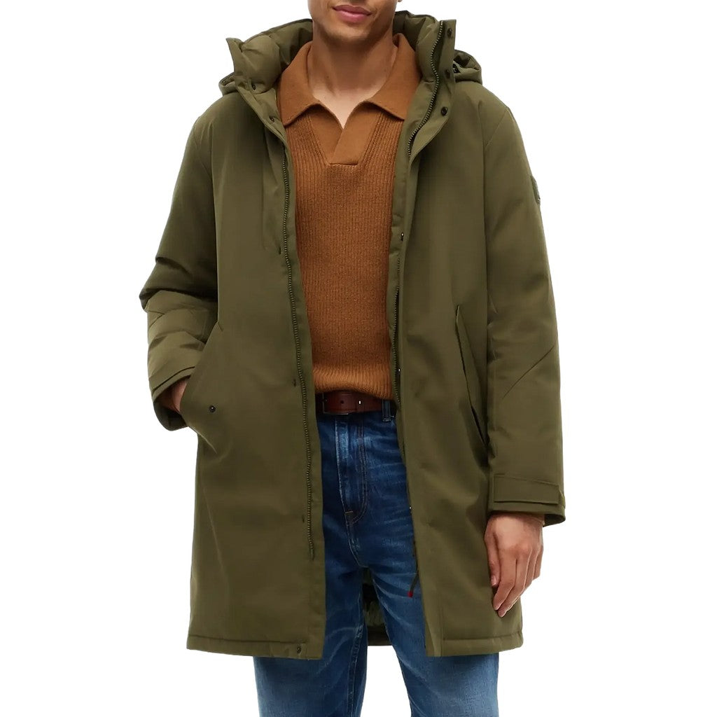 Tommy Hilfiger Gewatteerde jas met capuchon – Groen