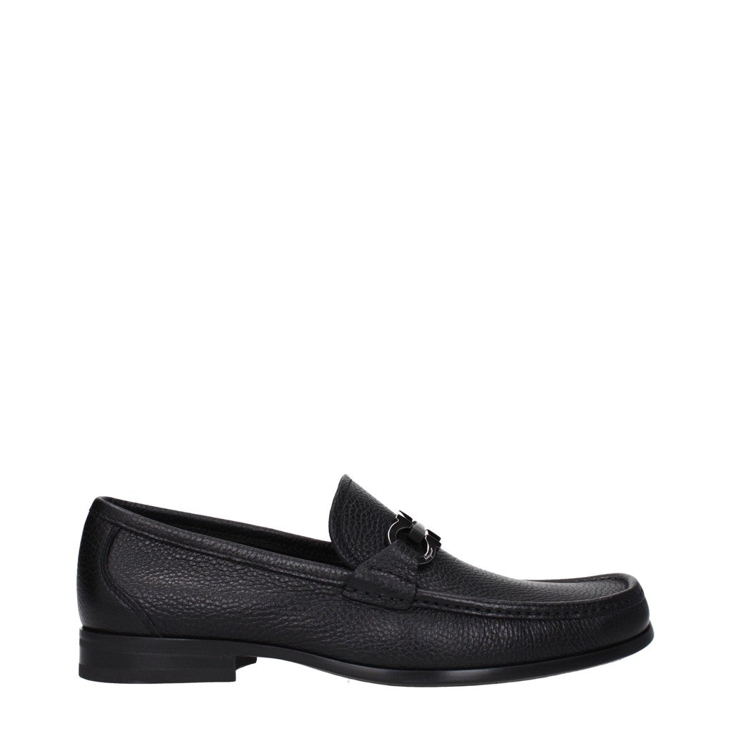 Salvatore Ferragamo Grandioso Loafers met ronde neus – Zwart