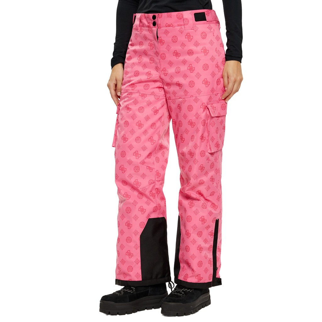 Guess Broek met dessin en vier zakken – Fluoroze