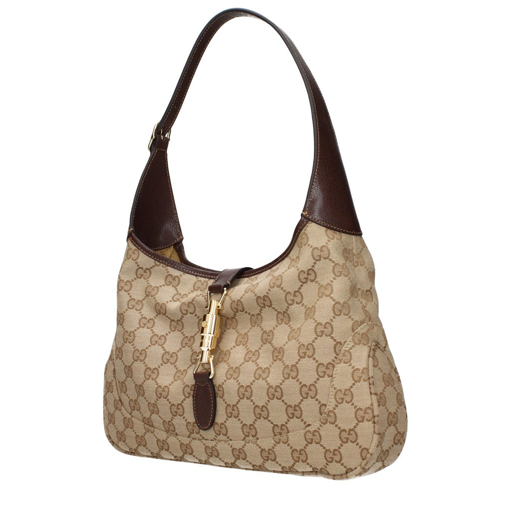 Gucci Jackie 1961 Schoudertas met goudkleurige details – Beige / Bruin