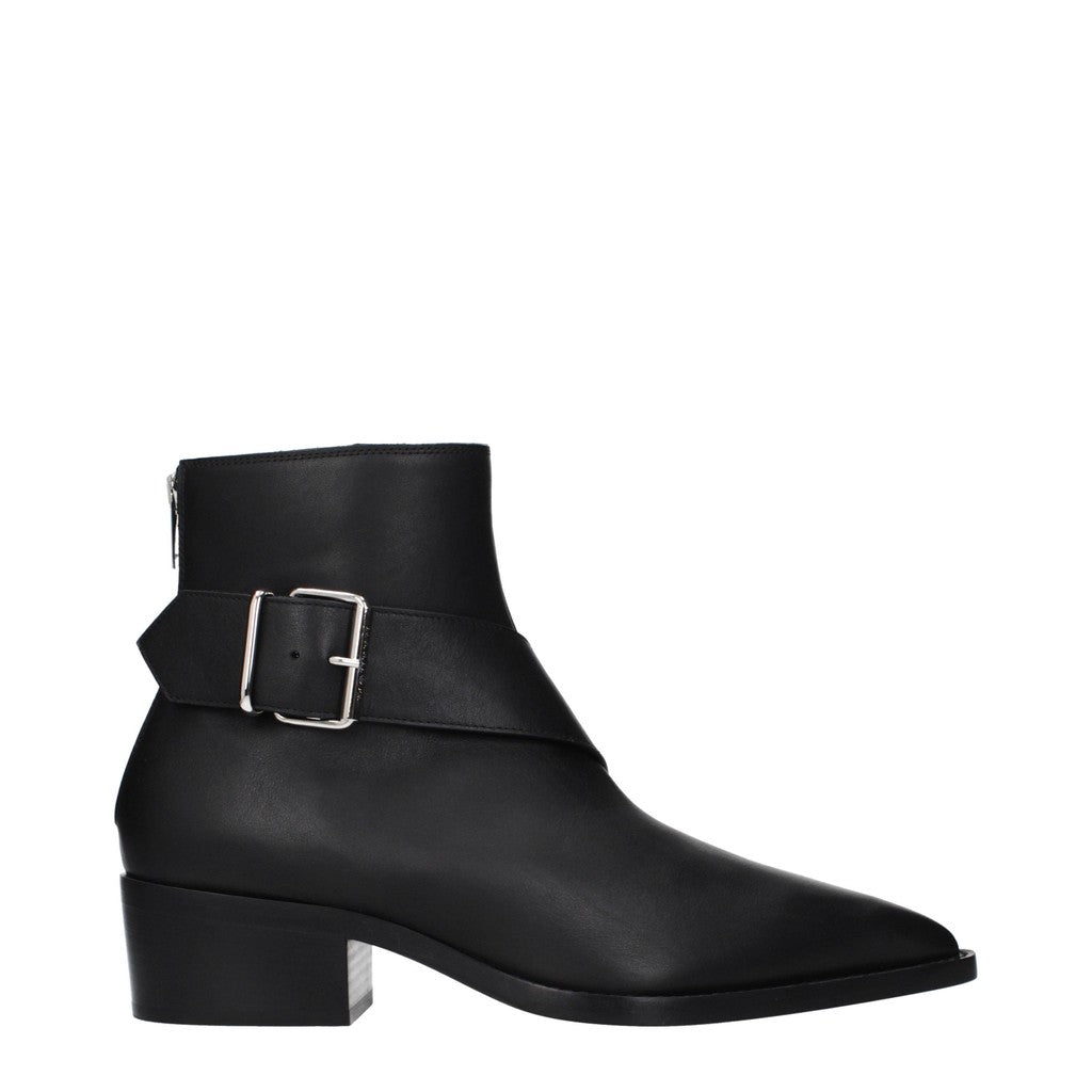 Alexander McQueen Boots met puntige neus en ritssluiting – Zwart