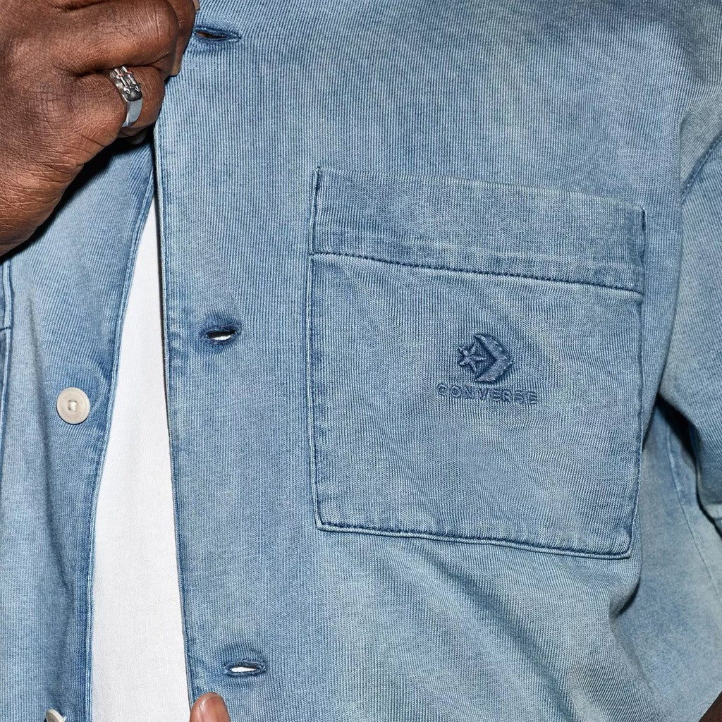 Converse Denim overhemd met korte mouwen – Lichtblauw