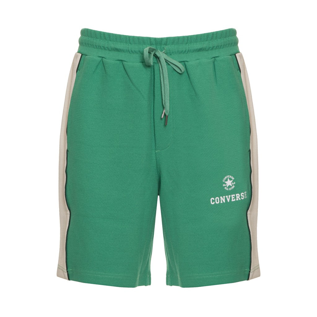 Converse Tweekleurige bermuda short met trekkoord – Groen
