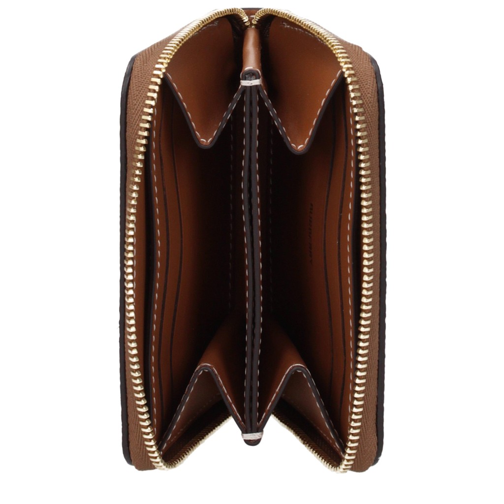 Burberry Compacte portemonnee met vier vakken – Beige / Bruin