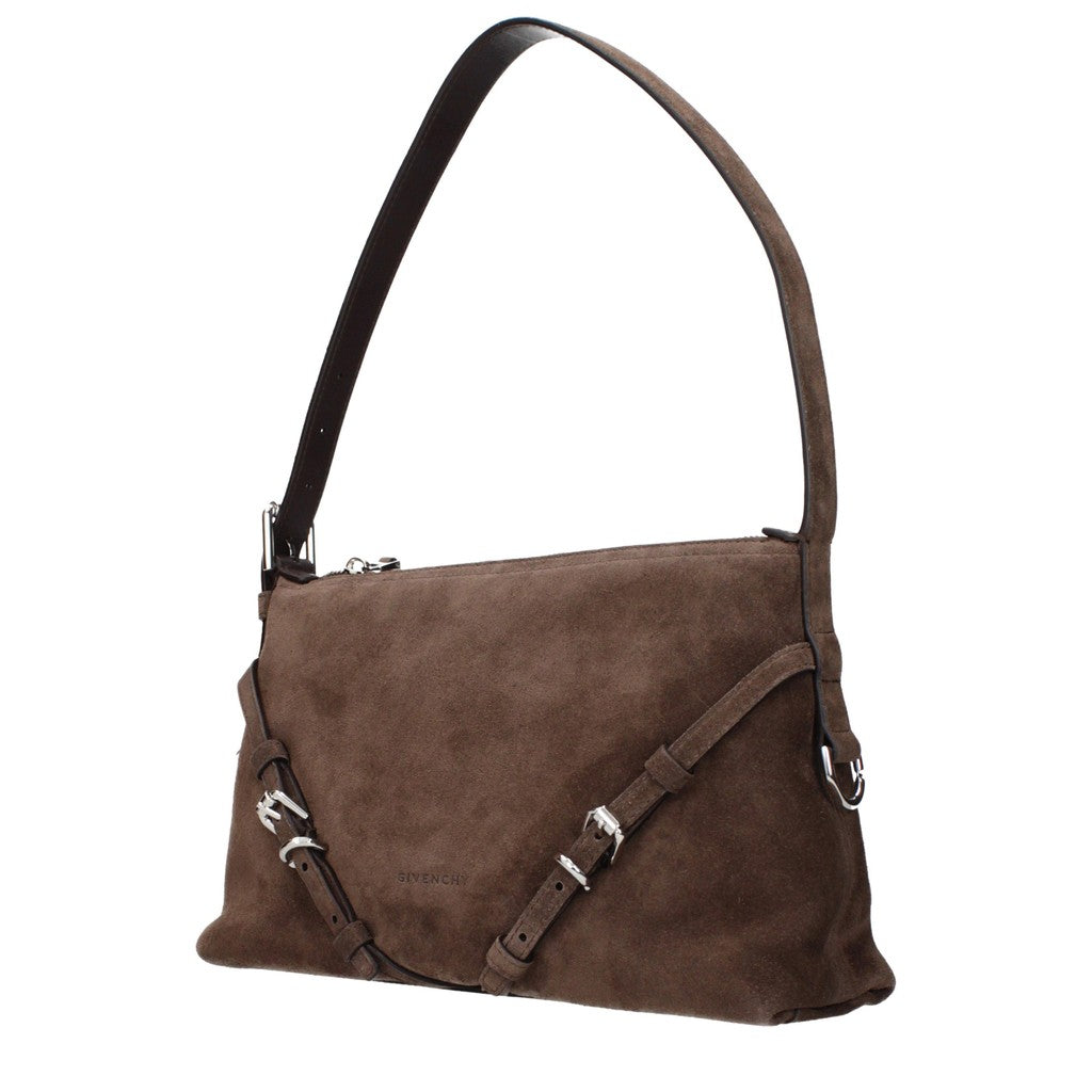 Givenchy Mini Voyou Schoudertas met ritssluiting – Bruin