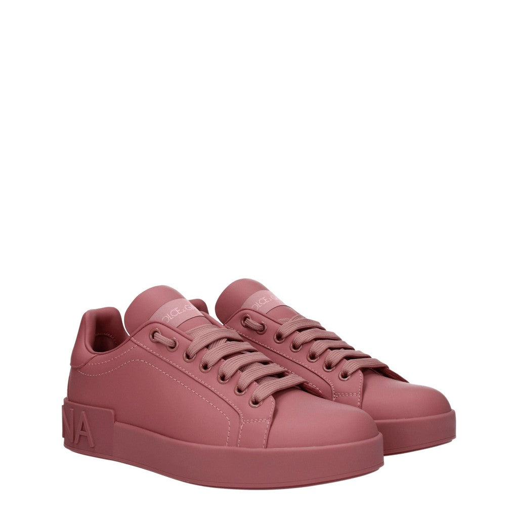 Dolce & Gabbana Leren sneakers – Roze