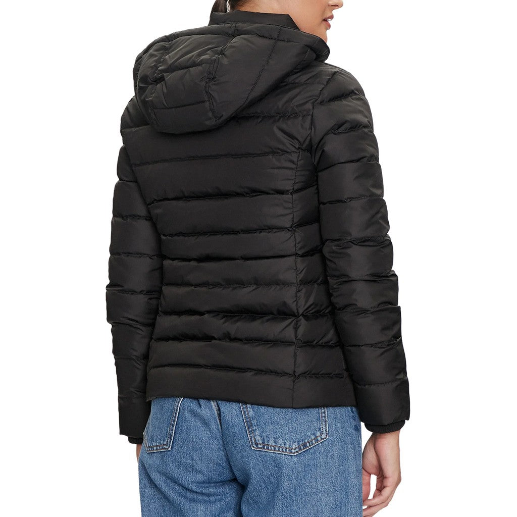Tommy Jeans Donsjas met capuchon Dames – Zwart