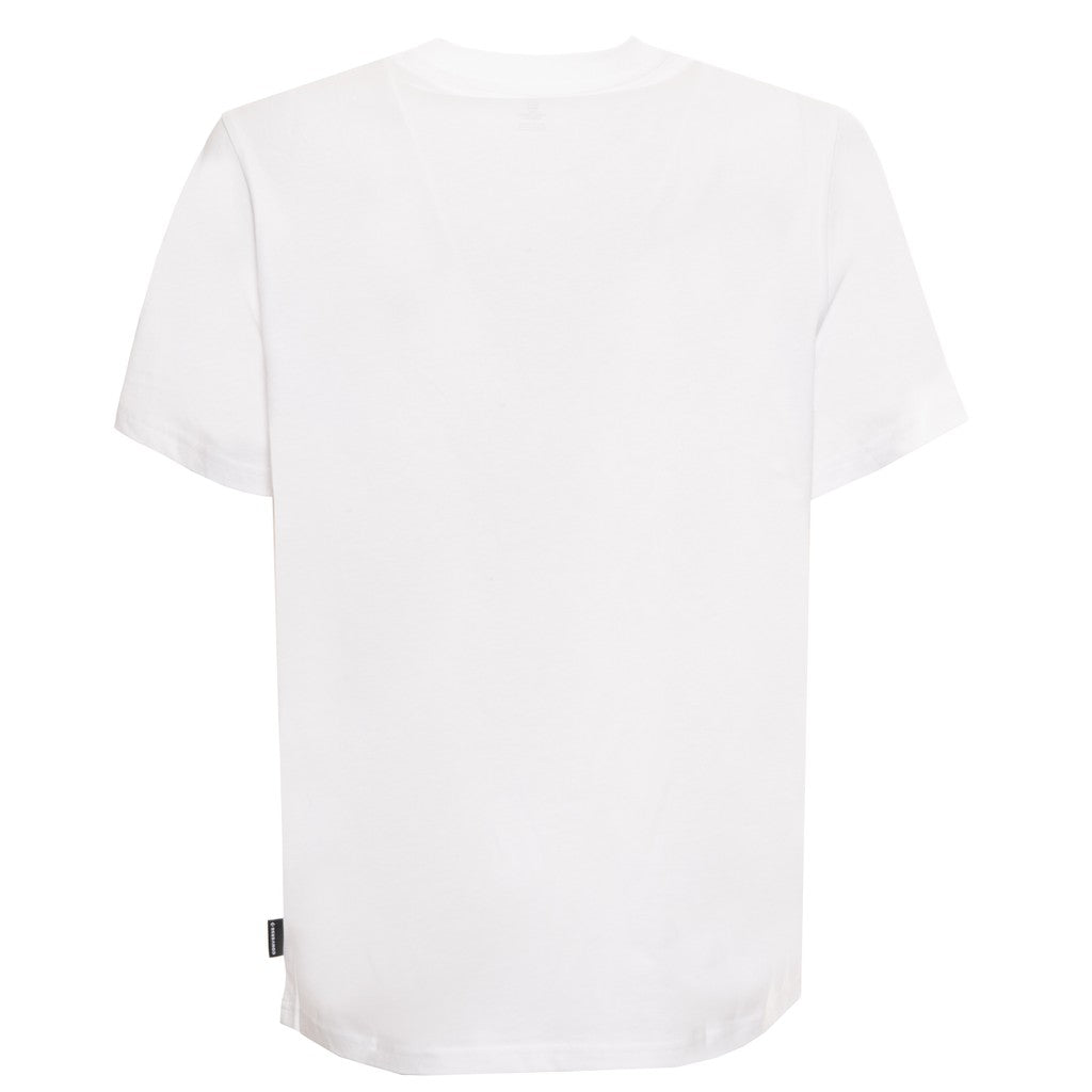 Converse T-shirt met print en bedrukt logo – Wit