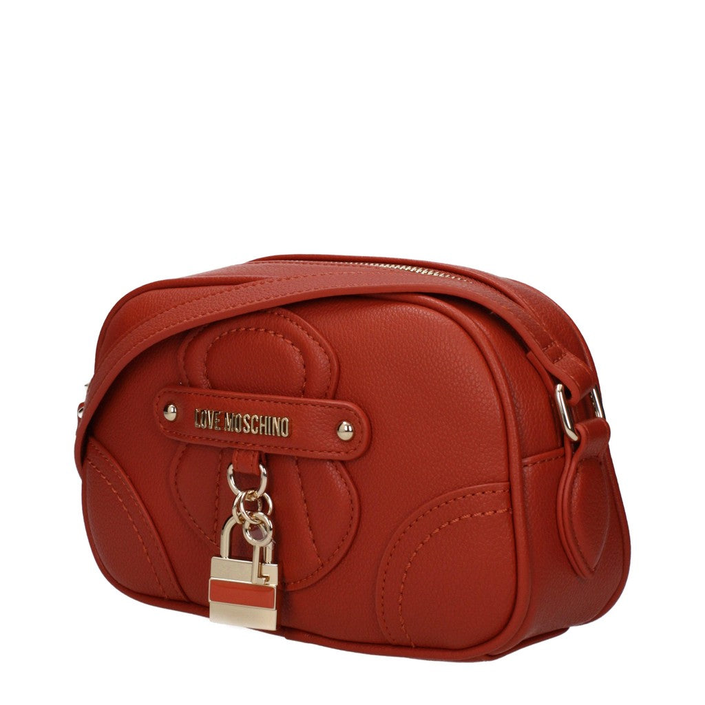 Love Moschino Crossbodytas met goudkleurige details – Terracotta