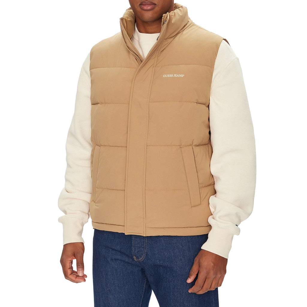 Guess Gilet met ritssluiting Heren – Beige