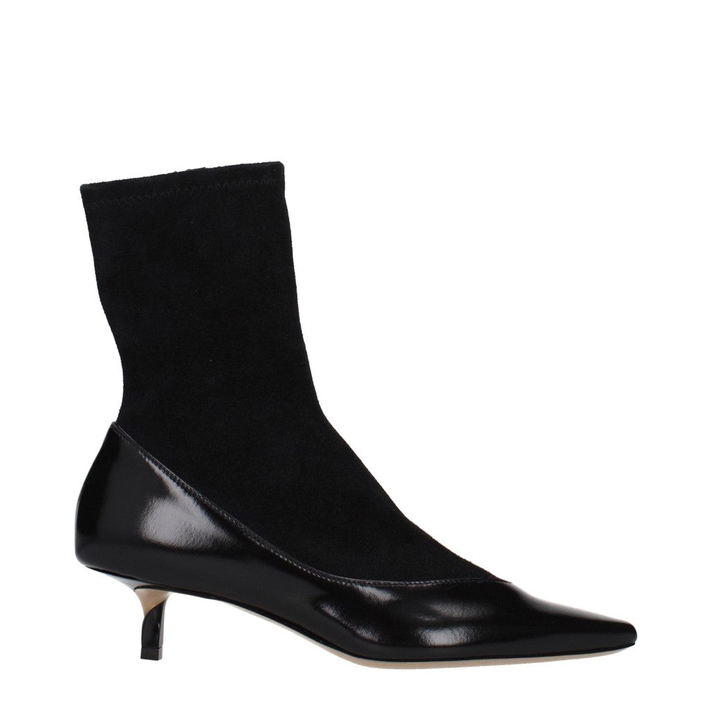 Jacquemus Tourni Pumped Enkellaarzen – Zwart