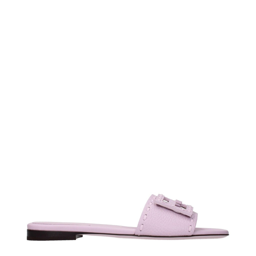 Fendi Sandalen met open neus en leren zool – Roze