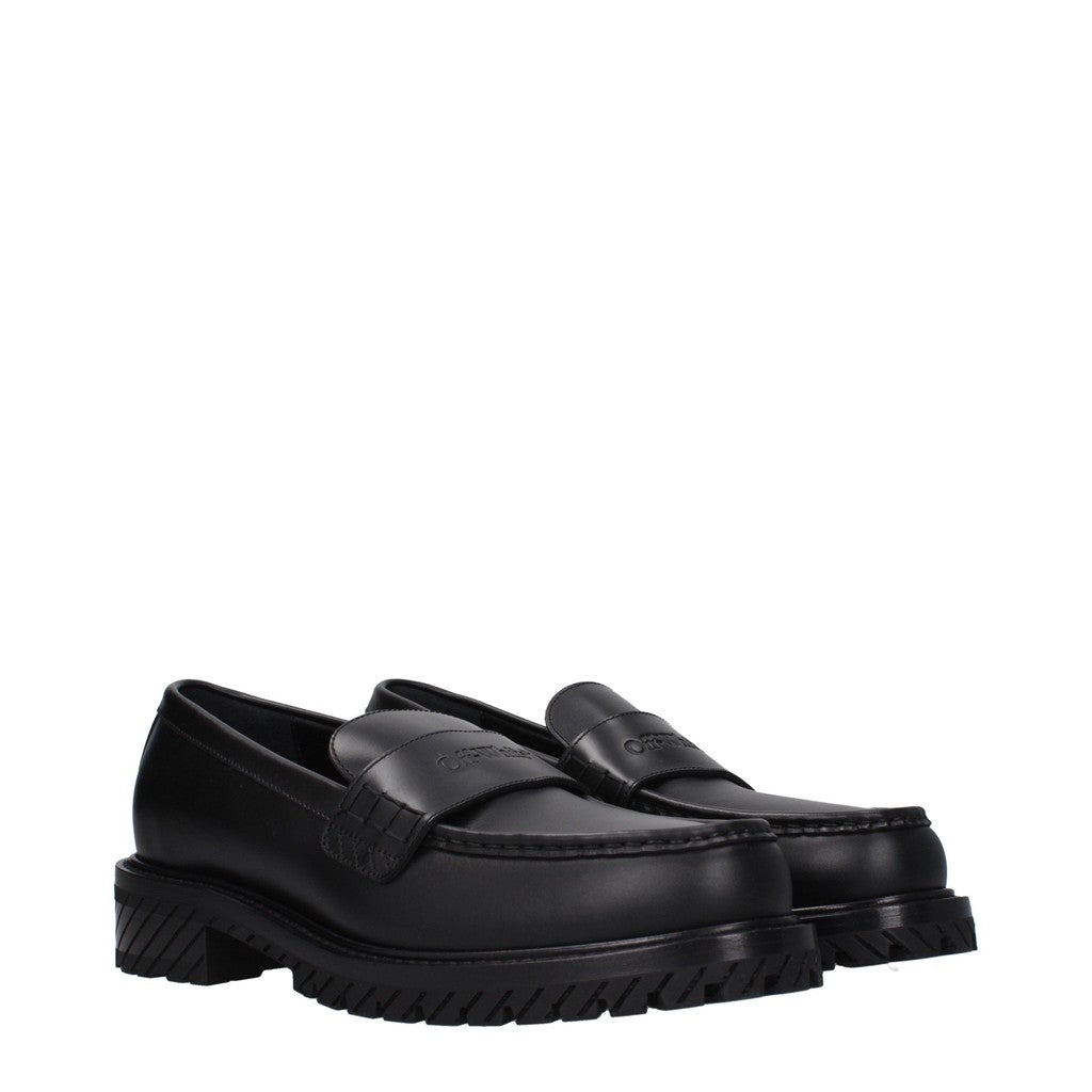 Off-White Military Loafers – Zwart