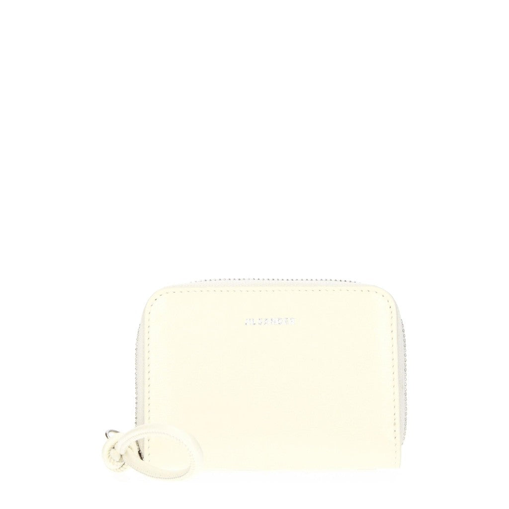 Jil Sander Kleine portemonnee van leer – Beige