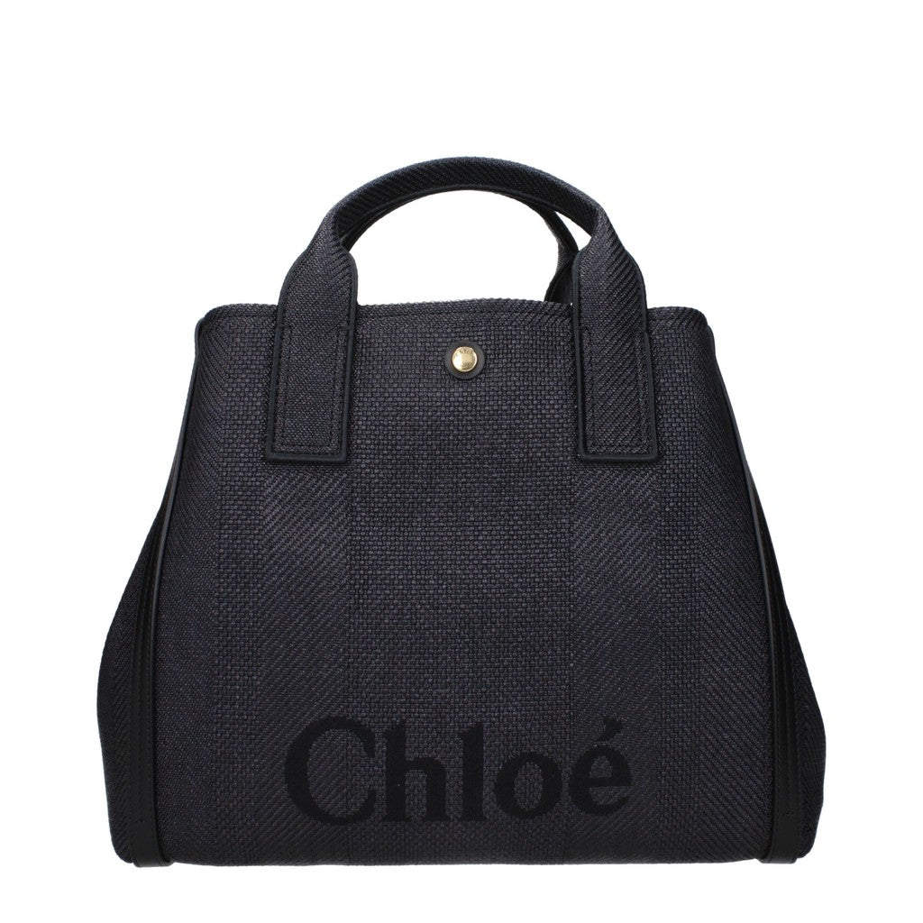 Chloé Carry Shopper – Zwart / Marineblauw