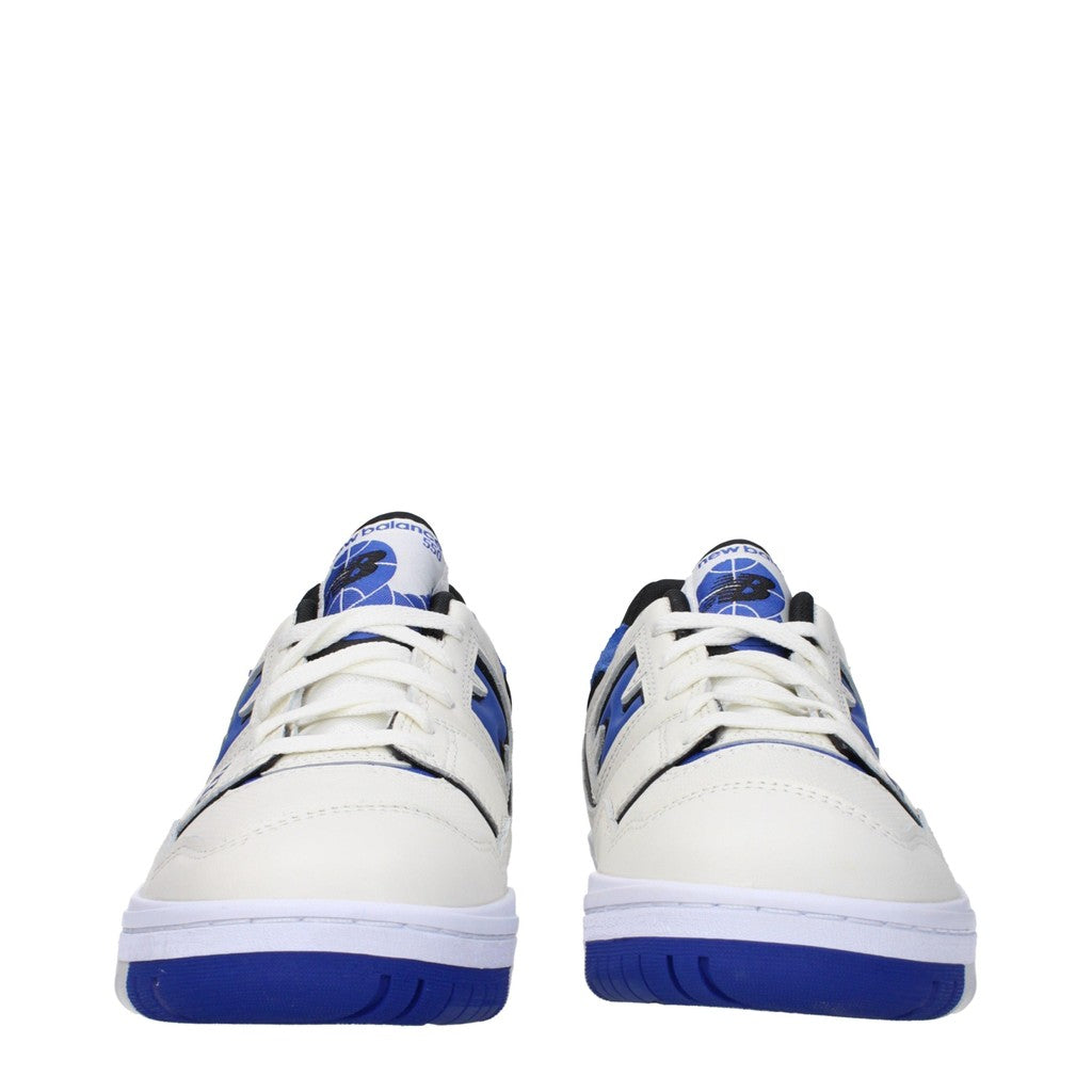 New Balance 550 Sneakers van leer en stof – Wit / Blauw