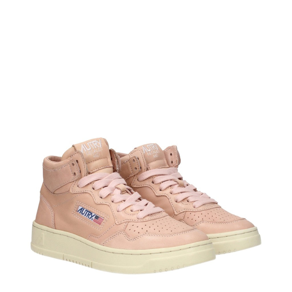 Autry Medalist Sneakers met rubberen zool – Roze / Perzik