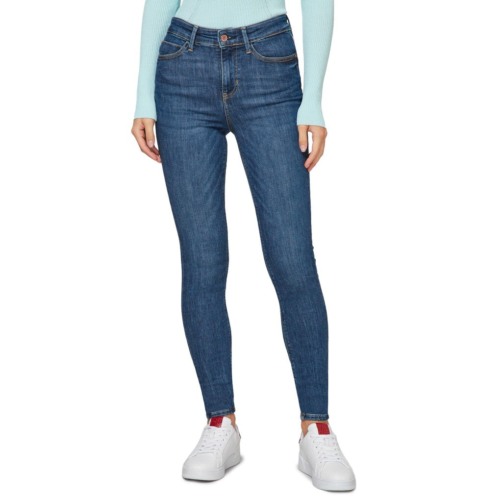 Guess Skinny jeans met vijf zakken – Middenblauw