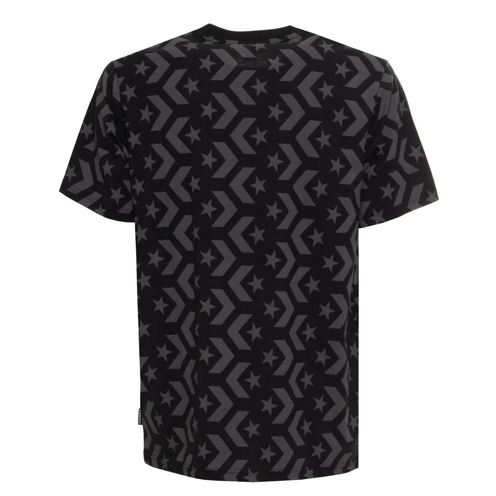 Converse Tweekleurig T-shirt met geborduurd logo – Zwart