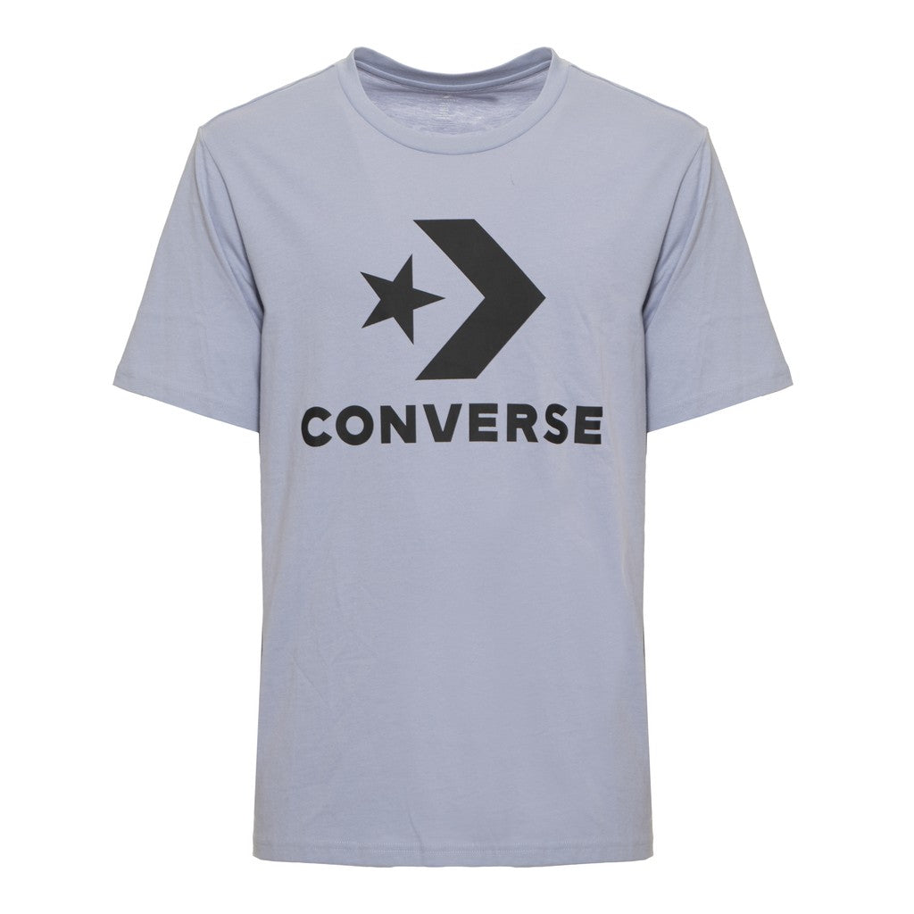 Converse T-shirt met print en bedrukt logo – Paars