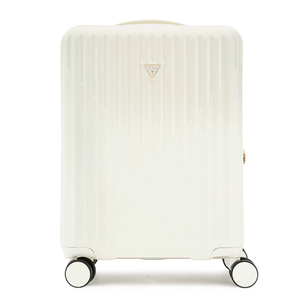 Guess Compacte trolley met ritssluiting – Wit