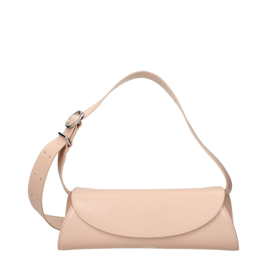 Jil Sander Cannolo Small Crossbodytas met kaartvak – Perzik