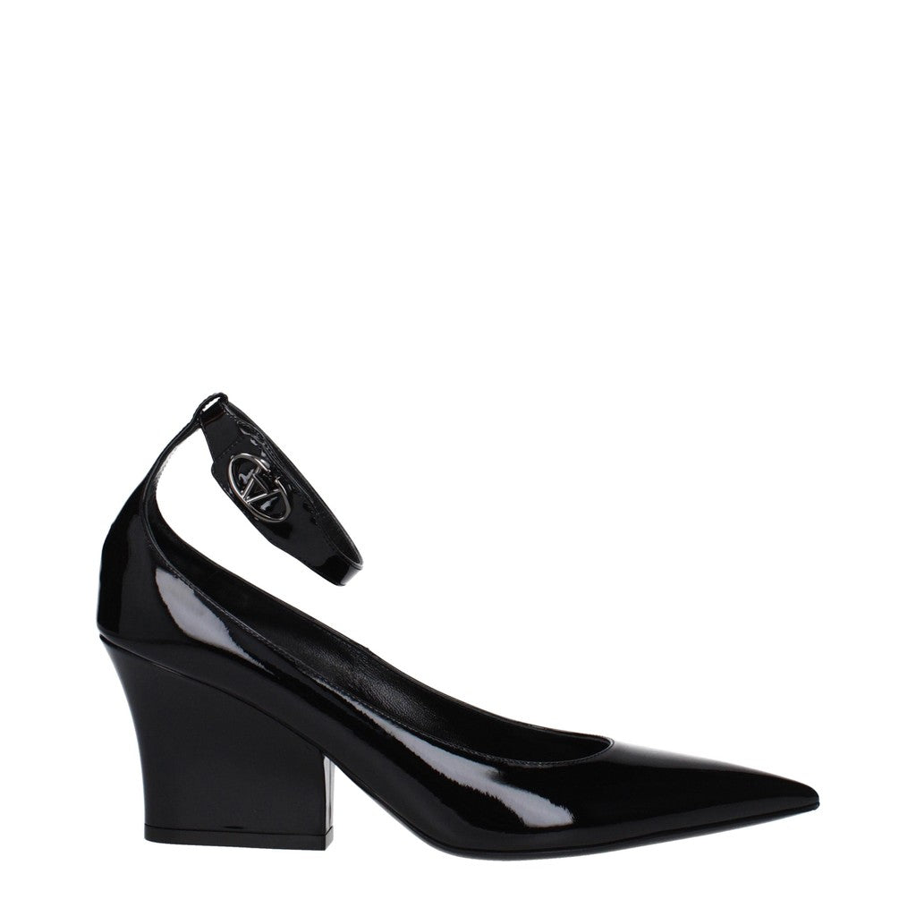 Valentino Garavani Lakleren pumps – Zwart