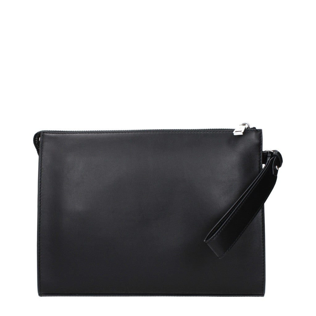 Fendi Clutch met ritssluiting en kaartvakken – Zwart
