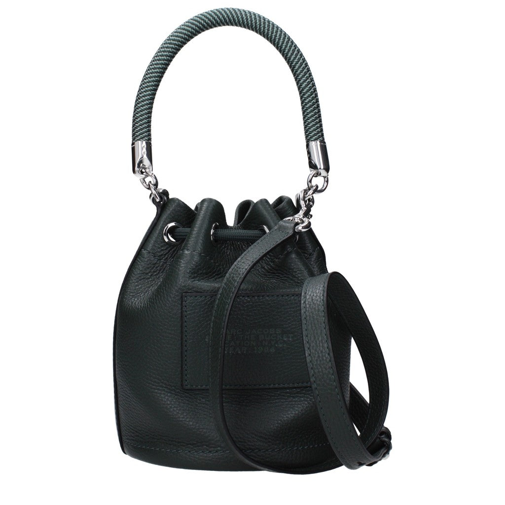 Marc Jacobs Ruime leren crossbodytas – Donkergroen
