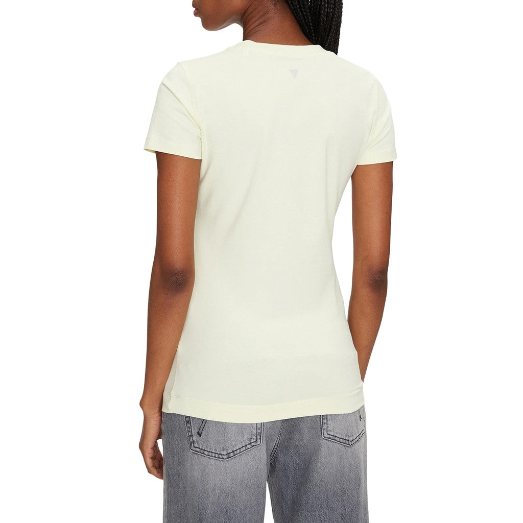Guess T-shirt met logoprint Dames – Limegroen