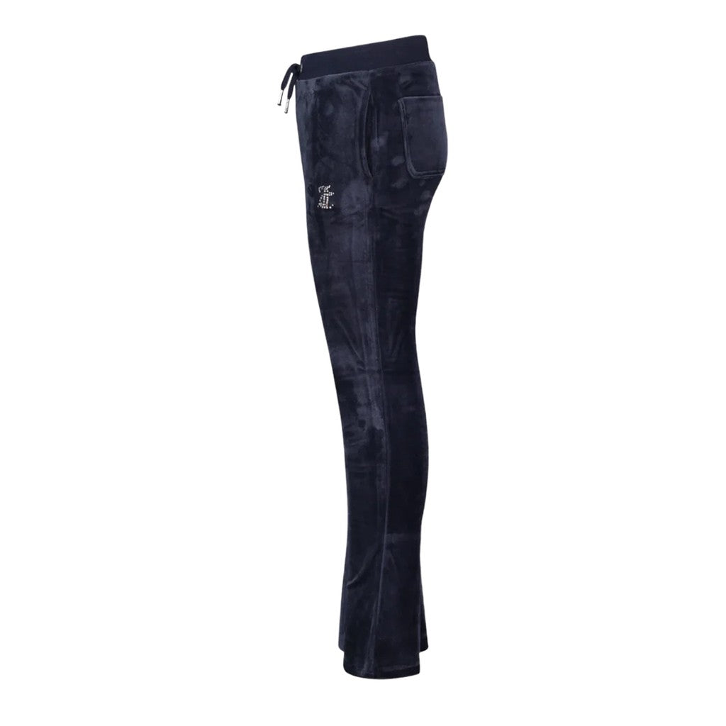 Juicy Couture Kids Chenille bootcut broek – Marineblauw