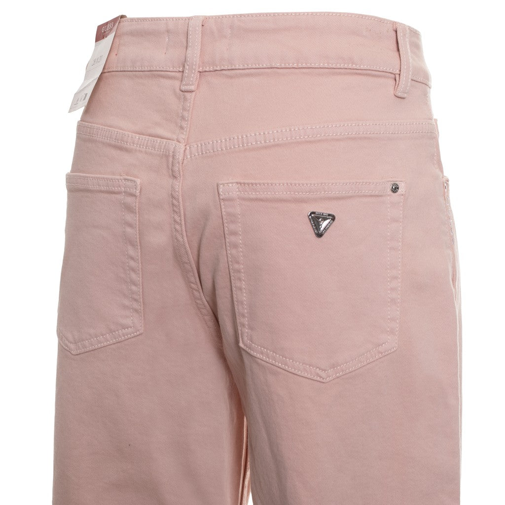 Guess Palazzo broek met vijf zakken – Oudroze