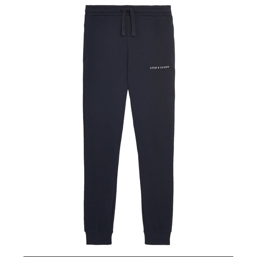 Lyle & Scott Kids Joggingbroek met trekkoord en logo – Donkerblauw