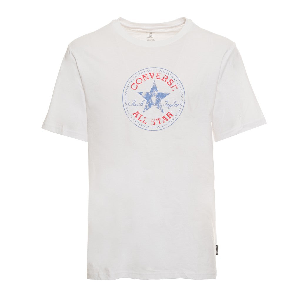 Converse T-shirt met ronde hals en bedrukt logo – Wit